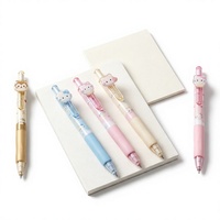 Crayon mécanique mignon en forme de chat 0,5 mm, crayon automatique de dessin animé, papeterie scolaire, logo personnalisé