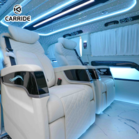 Accessoires intérieurs pour fourgonnette d'affaires Carride Vito VIP : Sièges capitaine en alliage d'aluminium, pack toit étoilé, design portable, luxe