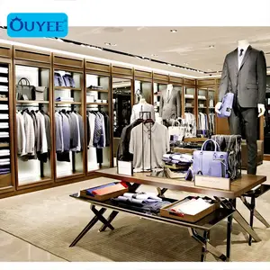 Retail Shop Furniture Garment Display Men's Clothing Shop Interior Design Name Brand Clothing Store