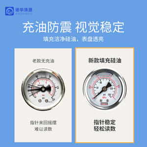 Manómetro de presión de agua YCOZ, analógico, 8,5x4,7 cm, para sistemas domésticos de ósmosis inversa - Product Image 4