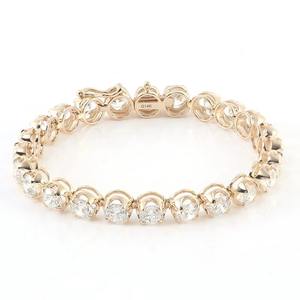 Luxury Classic Custom Hip Hop <b>Fashion</b> Jewelry 10k/14k/18k Bling Bling Gold Plated Charms Moissanite <b>Tennis</b> <b>Bracelets</b> - Product Image 1