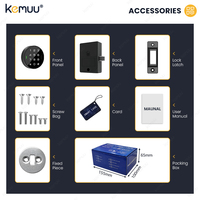 Serrure à combinaison KEMUU TTlock Tuya à écran tactile pour armoire métallique, serrure à code pour armoire de bureau, armoire de classement avec serrure
