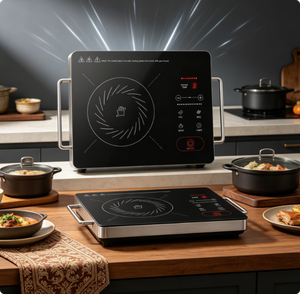 Cuisinière infrarouge tactile abordable 2200W, portable et compacte, idéale pour dortoirs, locations et petites cuisines - Product Image 3