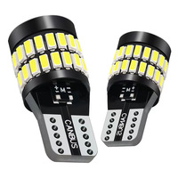 Nouvelle ampoule LED T10 pour feux de position latéraux, 36SMD 3014, lentille décodée, 6000K, A3, 12-18V, 1.5W, éclairage de plaque d'immatriculation