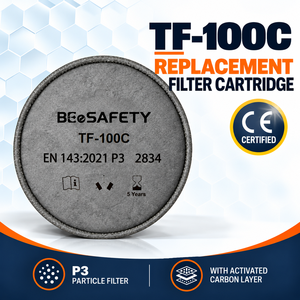 Cartouche filtrante de remplacement TF-100C P3 en gros d'usine avec couche de charbon actif certifiée CE - Product Image 1