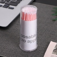 Brosses micro-applicatrices jetables pour cils, marque privée, en gros, pour le retrait individuel des faux cils