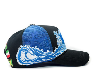 2026 <span class=keywords><strong>BBF</strong></span> BAEZ GORRA Schwarze 3D-Stickerei Logo Strass Individuelles Logo Krempe Baseballkappe Gorras Personalizadas Bordadas - Product Image 3