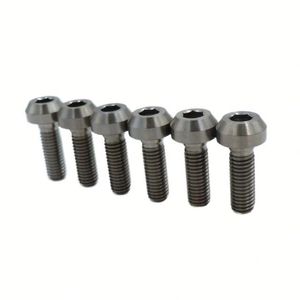 Tornillos de titanio M6 Gr5 para motocicleta, tornillos hexagonales con brida M8, tornillos M5 M14, tornillos M3, juego de tornillos de aleación de titanio, tornillos de titanio M6 - Product Image 1