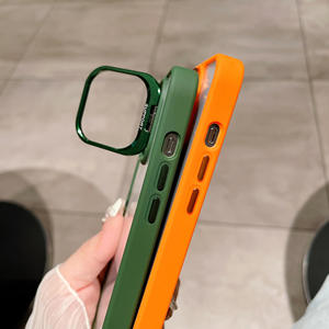 Étui de téléphone transparent antichoc avec support pliable en métal et protection d'objectif en verre trempé pour iPhone 17 Pro Max - Product Image 5