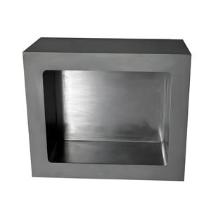 Boîte en <span class=keywords><strong>graphite</strong></span> haute densité personnalisée en usine pour la fusion des métaux