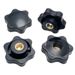 Poignée et bouton de meuble en plastique PP avec tête en forme de fleur de prunier, à serrage manuel, avec noyau en cuivre ou en fer - Product Image 5