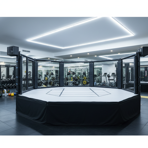 วงแหวน<span class=keywords><strong>มวย</strong></span>แบบกรง MMA สำหรับการแข่งขันระดับมืออาชีพกรงทรงแปดเหลี่ยมพร้อมโลโก้พิมพ์แบบกำหนดเองได้ - Product Image 2