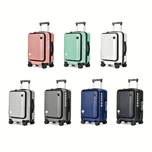 Valise cabine <span class=keywords><strong>de</strong></span> luxe 2026 pour enfant et adulte, rigide, colorée, à <span class=keywords><strong>ouverture</strong></span> frontale, unisexe, pour affaires, avec serrure et poignée télescopique - Product Image 2
