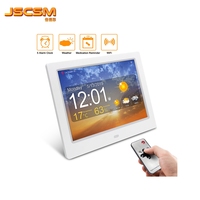 Grand écran LCD sans fil avec horloge extérieure, wifi, alarme numérique de jour, 8 pouces, avec prévision de météo, pour personnes âgées