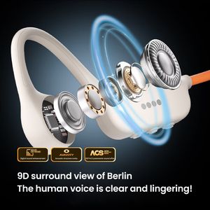 Yüzme su geçirmez IP68 spor açık kulaklık kablosuz dinleme cihazı çalışan ses kulaklık kemik iletimli kulaklık - Product Image 6