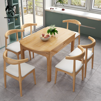 Table à manger extensible de luxe en bois écologique, personnalisable, petit MOQ, excellent prix, pour écoles et cuisines – Vendeur direct usine Chine