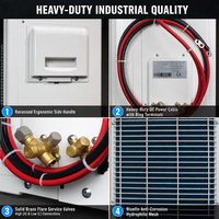 AC Inverter Tenaga Surya 48V DC Hemat Energi, Tipe Split Off Grid, 9000 12000 18000 24000 BTU untuk Rumah