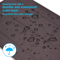 Pequeño 6W panel solar 5V USB Teléfono móvil panel solar cargador portátil Mini cargador de panel solar