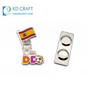 Huy Hiệu Ghim Ve Áo Nam Châm Gắn Cờ Quốc Gia Kim Loại Biểu Tượng Tùy Chỉnh Logo Thế Giới Thể Thao Bóng Đá - Product Image 2