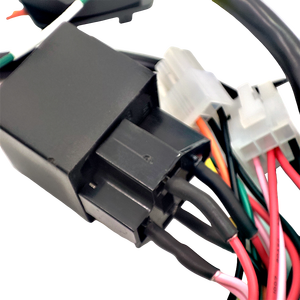 Groene Type <span class=keywords><strong>2</strong></span> J1939 9-Pins Splitter Y Kabel Met Rubberen Beugels En Relais Voor Zware Vlootkabel - Product Image 2