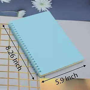 Grosir Notebook Spiral kustom A5 sampul keras plastik tebal 7mm jurnal bergaris kampus untuk belajar dan catatan