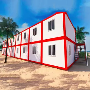 suppliers custom multi storey container prefab house 2 floor prefabricated home plans extension worker housing apartment