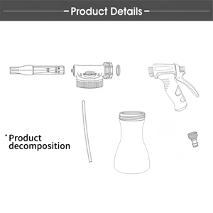 Pistola de Espuma para Lavado de Autos, Cañón de Espuma de Nieve de 5 Galones con Dial de Relación Ajustable, Boquilla de Agua de Alta Presión Profesional para Detallado Automotriz - Product Image 4