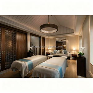 ชุดห้องนอนไม้สไตล์โมเดิร์นหรูหรา เฟอร์นิเจอร์โรงแรมฮิลตันสำหรับขาย - Product Image 4