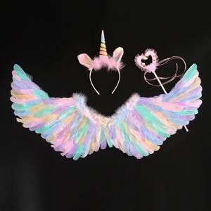 Piccole ali di fata in tessuto per bambini fancy dress hen night party <span class=keywords><strong>farfalla</strong></span> elastica - Product Image 3