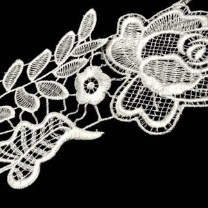 Corpiño Soluble en agua con bordado Floral para mujer, adhesivo desmontable, escote, Rosa falso, venta al por mayor - Product Image 2