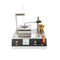 Testeur de point d'éclair du bitume Cleveland à coupe ouverte, électrique, numérique, automatique, haute précision, en acier inoxydable pour laboratoire