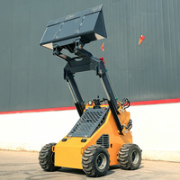 Mini-chargeuse sur pneus 380 kg avec moteur B&S 26 CV, certifiée EPA CE, livraison gratuite, prix de gros direct usine