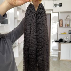 New Arrive Crochet <b>Braid</b> Human <b>Hair</b> <b>Extension</b> Install and Remove Faster 100% Human <b>Hair</b> Kinky Curly Adjust <b>Hair</b> Volume Freely - Product Image 2