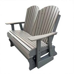 Fauteuil Adirondack <span class=keywords><strong>double</strong></span> en HDPE pour l'extérieur, idéal pour patio, jardin ou terrasse, résistant aux intempéries et nécessitant peu d'entretien - Product Image 5