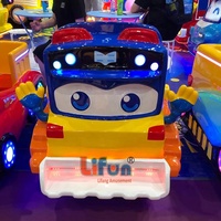 LiFun Nouvelle Machine de Jeu pour Parc d'Attractions Intérieur/Extérieur, Manège pour Enfants à Monnayeur avec Écran LCD 15 pouces en Métal, Version Anglaise