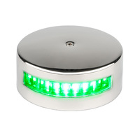 Luz de Señalización de Navegación LED Bicolor Rojo/Verde de Acero Inoxidable 10-30VDC para Yates y Embarcaciones