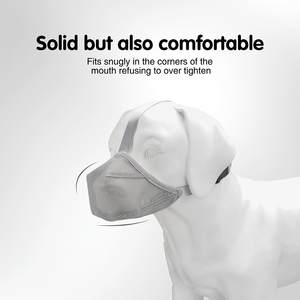 Hanyang OEM 사용자 정의 부드러운 패브릭 통기성 메쉬 조절 스트랩 안티 물린 짖는 나일론 개 총구 사용자 정의 - Product Image 3