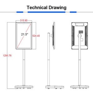 <span class=keywords><strong>Mesa</strong></span> portátil de Interior de 21 pulgadas, batería móvil interactiva, <span class=keywords><strong>TV</strong></span>, Televisión, señalización digital, <span class=keywords><strong>soporte</strong></span> LCD, quiosco - Product Image 6