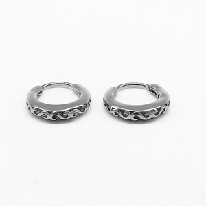 yunnique Huggie <b>Earrings</b> Titanium Steel 316 Stainless Steel Retro Design For Men And Women <b>Small</b> Hoop <b>Studs</b> Fashion Jewelry - Product Image 1