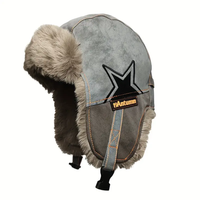 Venta al por mayor de invierno de lujo al aire libre de moda Unisex a prueba de viento grueso polar térmico común Retro Ushanka orejeras felpa trampero sombrero