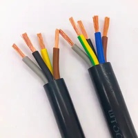 Câble électrique flexible en cuivre H05VV-F, conducteur en cuivre, PVC ignifuge, 0,5 mm, 0,75 mm, 1 mm, 1,5 mm, 2,5 mm, 4 mm