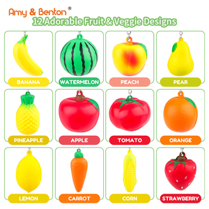Llavero Antiestrés de Plátano, Juguete Sensorial Elástico de PU No Tóxico, Bolas para Aliviar el Estrés para Niñas, Niños, Recuerdos de Fiesta, Estudiantes - Product Image 2