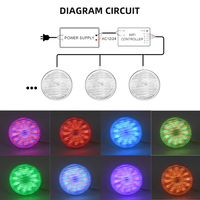 Télécommande Wifi 12v Rgb Par56 Lampe de piscine Par 56 Verre Sous-marin Led Submersible Piscine Lumières