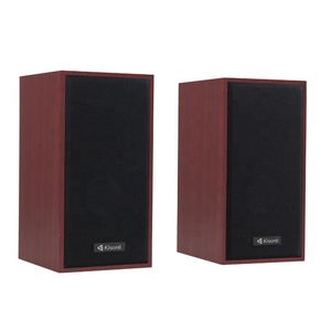 Kisonli T-003 Haut-parleur en bois 2.0 Haut-parleur <span class=keywords><strong>portable</strong></span> <span class=keywords><strong>pour</strong></span> <span class=keywords><strong>ordinateur</strong></span> <span class=keywords><strong>portable</strong></span> avec USB 2.0 et prise jack 3,5 mm - Product Image 4
