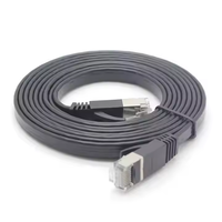 Cable Ethernet Cat7 Cable de conexión plano Conectores Rj45 Cables de comunicación FTP para enrutador Red de computadora UTP Shield Cat6a Cat5