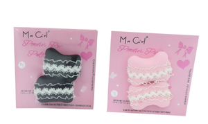 Éponge en mousse Ma Girl en forme de cœur, style doux, pour femmes, usage quotidien, pinces à cheveux, emballage en carton - Product Image 1