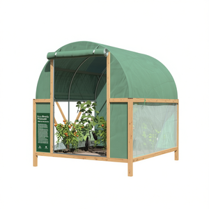 Mini serre de jardin DB, structure en bois, design moderne et écologique, modèle D0100H5NVL8 - Product Image 1