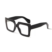 Lunettes de soleil rétro transfrontalières européennes et américaines, rectangulaires, amincissantes, unisexes, personnalisées, haut de gamme, polyvalentes, en PC blanc