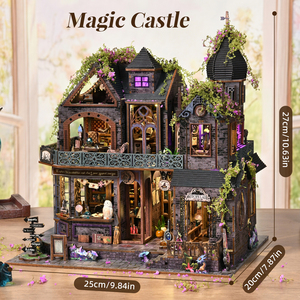 Magic Academy Book Nook, Rompecabezas 3D <span class=keywords><strong>de</strong></span> Madera Personalizado, Kit <span class=keywords><strong>de</strong></span> Bricolaje para Rincón <span class=keywords><strong>de</strong></span> Lectura, Kit <span class=keywords><strong>de</strong></span> Casa con Luz LED, Decoración <span class=keywords><strong>de</strong></span> Estantería, Misterio y Fantasía - Product Image 5