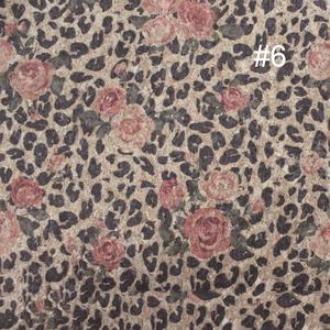 F183 imprimé floral <span class=keywords><strong>en</strong></span> cuir de <span class=keywords><strong>liège</strong></span> tissé support personnalisable polyvalent inspiré de la nature sacs sac à main portefeuilles chapeaux artisanat canapé - Product Image 5